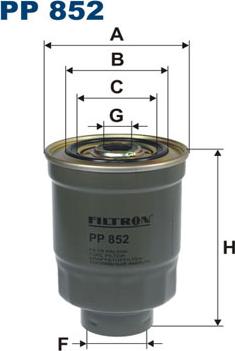 Filtron PP852 - Filtre à carburant cwaw.fr