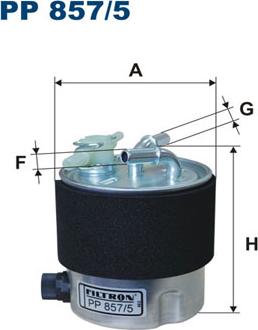 Filtron PP857/5 - Filtre à carburant cwaw.fr