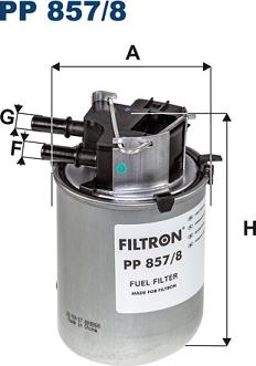 Filtron PP857/8 - Filtre à carburant cwaw.fr