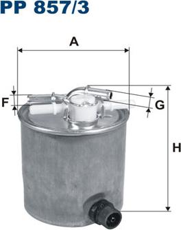 Filtron PP857/3 - Filtre à carburant cwaw.fr