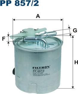 Filtron PP857/2 - Filtre à carburant cwaw.fr