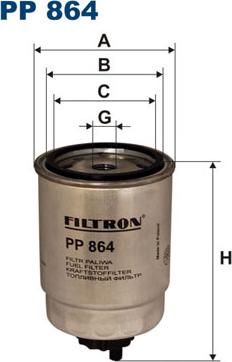 Filtron PP864 - Filtre à carburant cwaw.fr