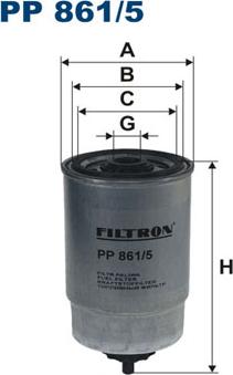 Filtron PP861/5 - Filtre à carburant cwaw.fr