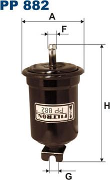 Filtron PP882 - Filtre à carburant cwaw.fr