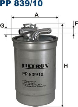 Filtron PP839/10 - Filtre à carburant cwaw.fr