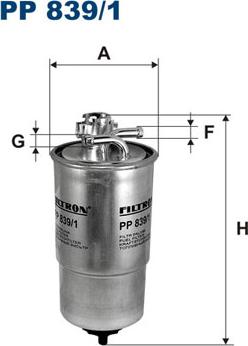 Filtron PP839/1 - Filtre à carburant cwaw.fr