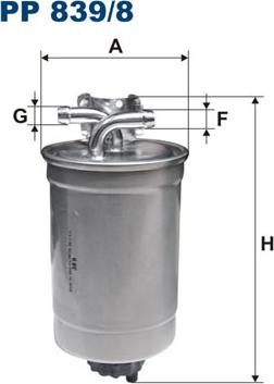 Filtron PP839/8 - Filtre à carburant cwaw.fr