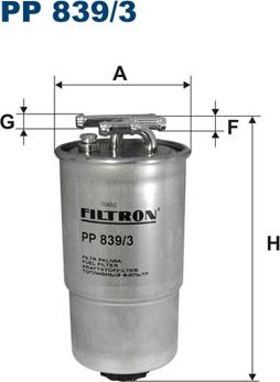 Filtron PP839/3 - Filtre à carburant cwaw.fr