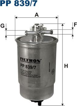 Filtron PP839/7 - Filtre à carburant cwaw.fr