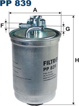 Filtron PP839 - Filtre à carburant cwaw.fr