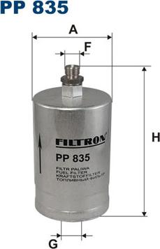 Filtron PP835 - Filtre à carburant cwaw.fr