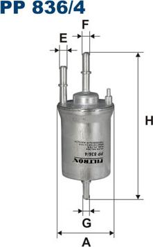 Filtron PP836/4 - Filtre à carburant cwaw.fr