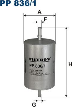 Filtron PP836/1 - Filtre à carburant cwaw.fr