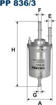 Filtron PP836/3 - Filtre à carburant cwaw.fr