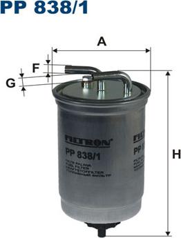 Filtron PP838/1 - Filtre à carburant cwaw.fr