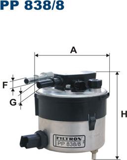 Filtron PP838/8 - Filtre à carburant cwaw.fr