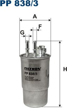 Filtron PP838/3 - Filtre à carburant cwaw.fr