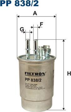 Filtron PP838/2 - Filtre à carburant cwaw.fr