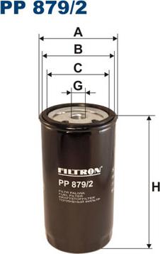 Filtron PP879/2 - Filtre à carburant cwaw.fr