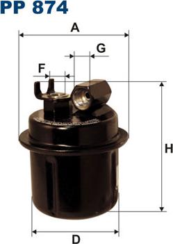 Filtron PP874 - Filtre à carburant cwaw.fr