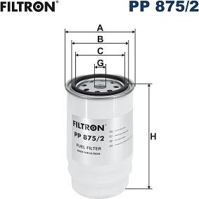 Filtron PP 875/2 - Filtre à carburant cwaw.fr