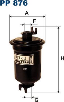 Filtron PP876 - Filtre à carburant cwaw.fr