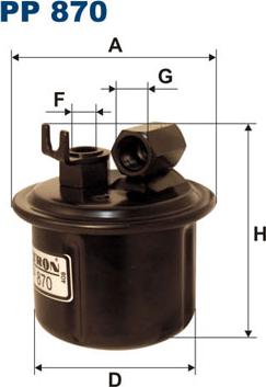 Filtron PP870 - Filtre à carburant cwaw.fr