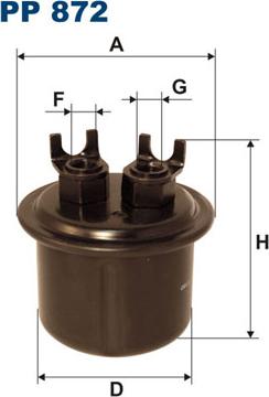 Filtron PP872 - Filtre à carburant cwaw.fr