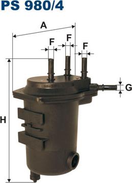 Filtron PS980/4 - Filtre à carburant cwaw.fr