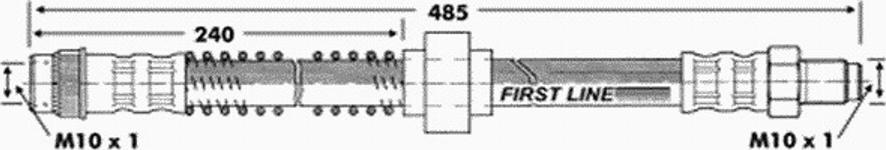 First Line FBH 6769 - Flexible de frein cwaw.fr