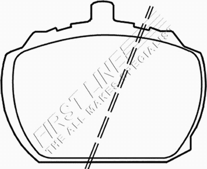 First Line FBP1514 - Kit de plaquettes de frein, frein à disque cwaw.fr