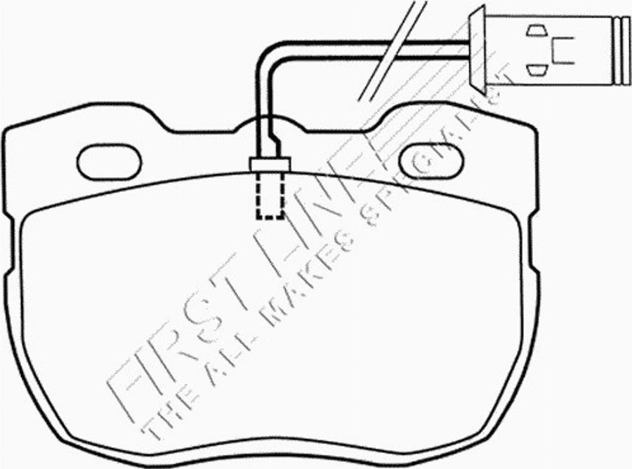 First Line FBP1042 - Kit de plaquettes de frein, frein à disque cwaw.fr