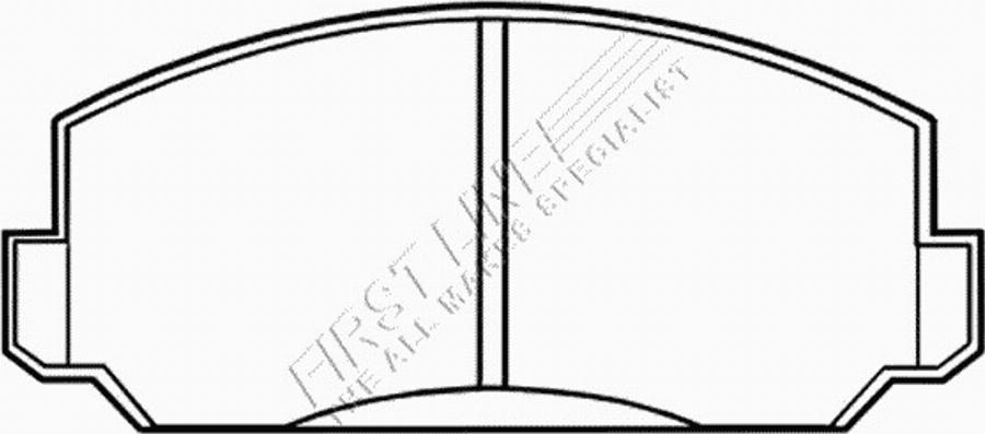 First Line FBP 1014 - Kit de plaquettes de frein, frein à disque cwaw.fr