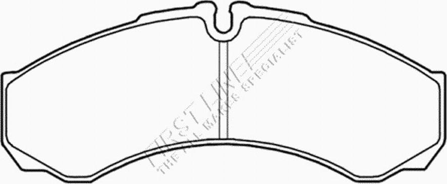 First Line FBP3494 - Kit de plaquettes de frein, frein à disque cwaw.fr