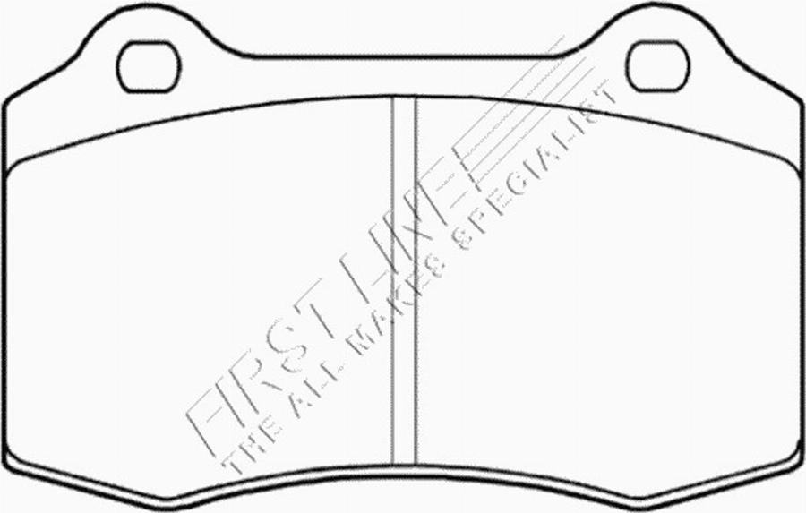 First Line FBP3455 - Kit de plaquettes de frein, frein à disque cwaw.fr