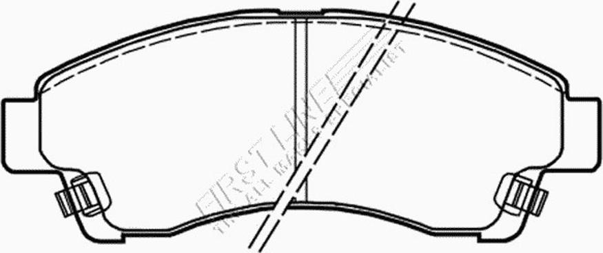 First Line FBP3051 - Kit de plaquettes de frein, frein à disque cwaw.fr