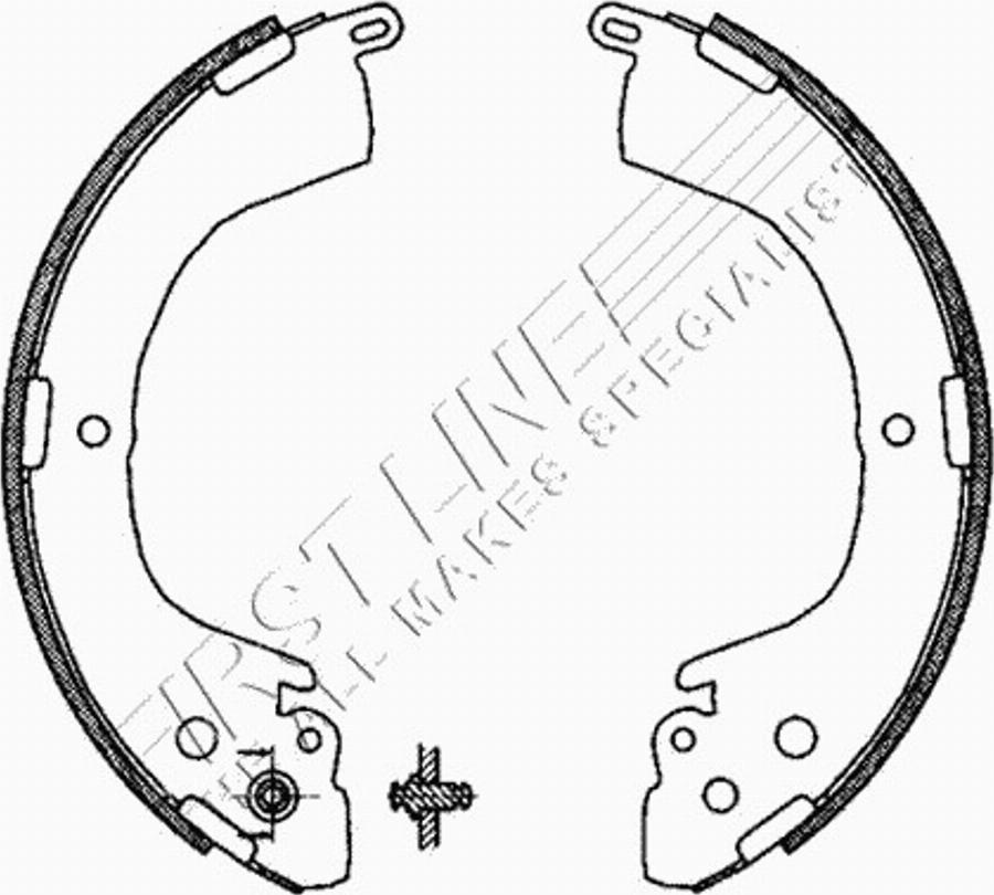 First Line FBS606 - Jeu de mâchoires de frein cwaw.fr