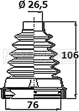 First Line FCB6400 - Joint-soufflet, arbre de commande cwaw.fr