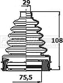 First Line FCB6410 - Joint-soufflet, arbre de commande cwaw.fr