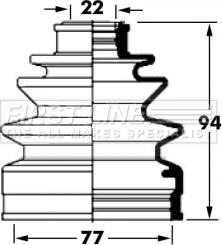 First Line FCB6046 - Joint-soufflet, arbre de commande cwaw.fr