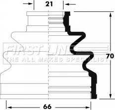 First Line FCB6040 - Joint-soufflet, arbre de commande cwaw.fr