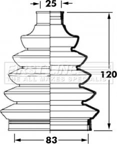 First Line FCB6048 - Joint-soufflet, arbre de commande cwaw.fr