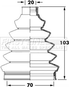 First Line FCB6047 - Joint-soufflet, arbre de commande cwaw.fr