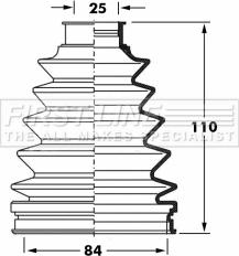 First Line FCB6054 - Joint-soufflet, arbre de commande cwaw.fr