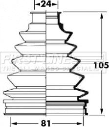 First Line FCB6058 - Joint-soufflet, arbre de commande cwaw.fr