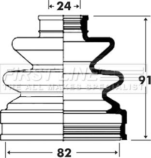 First Line FCB6002 - Joint-soufflet, arbre de commande cwaw.fr