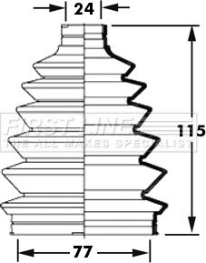 First Line FCB6007 - Joint-soufflet, arbre de commande cwaw.fr