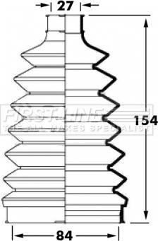 First Line FCB6019 - Joint-soufflet, arbre de commande cwaw.fr