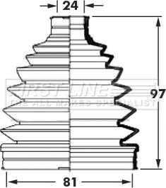 First Line FCB6010 - Joint-soufflet, arbre de commande cwaw.fr