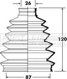 First Line FCB6011 - Joint-soufflet, arbre de commande cwaw.fr